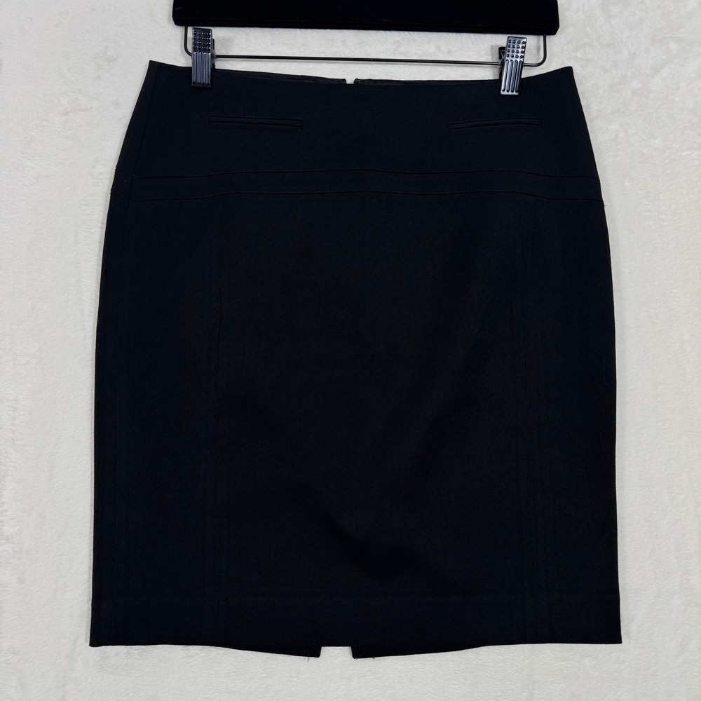 Express Pencil Skirt Womens 2 Black Career Wear Stretch Business Casual Tailored